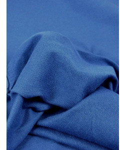 Dzianina dresowa z lycrą - Dresówka bawełniana pętelka  - niebieska